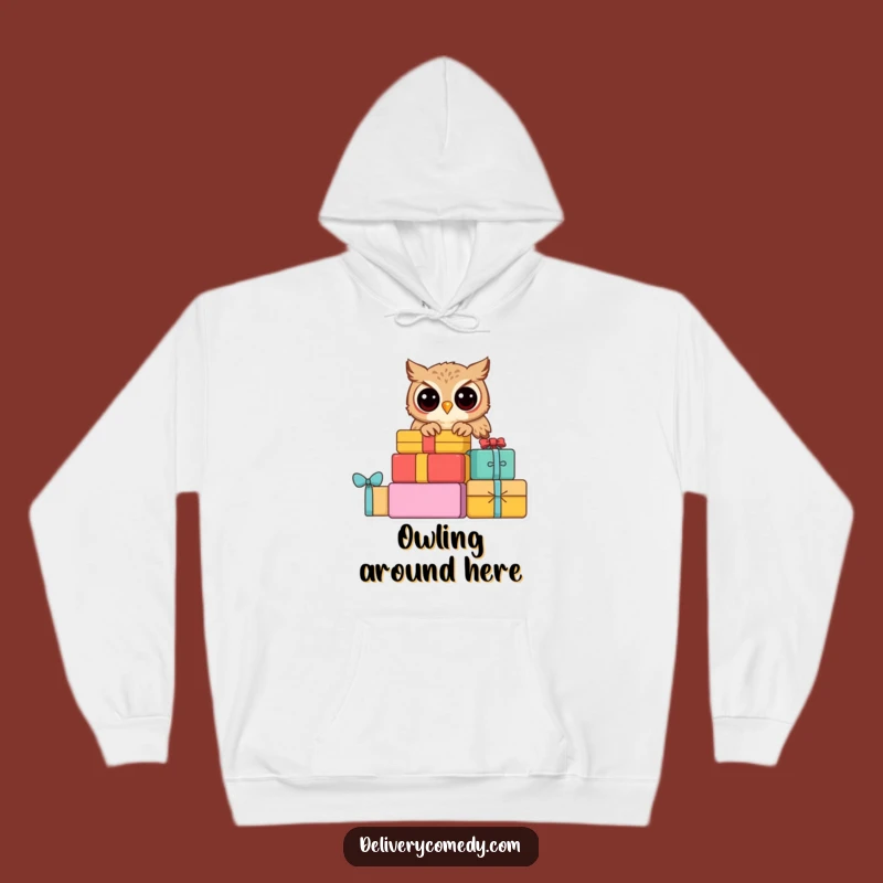 Funny Curious Owl Hoodie: Cozy Comfort for the Inquisitive Soul