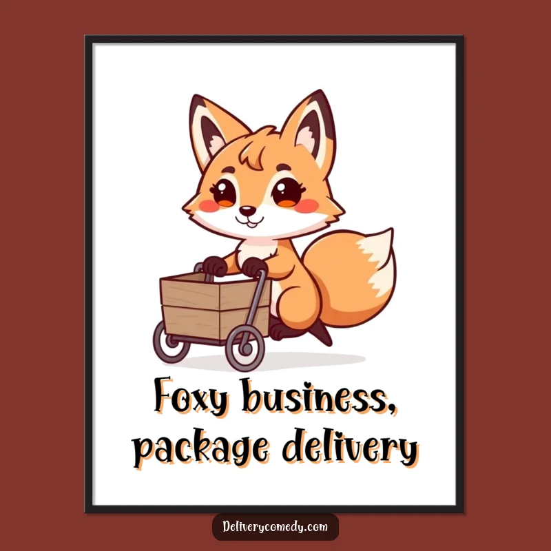 Free Printable Funny Fox Adventure Wall Art - Downloadable Humorous Decor!