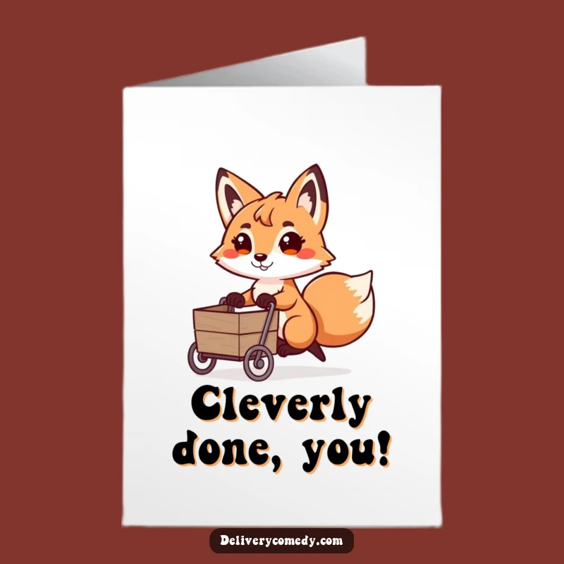 Free Printable Fox Congrats Card - Hilarious Downloadable DIY Gift!