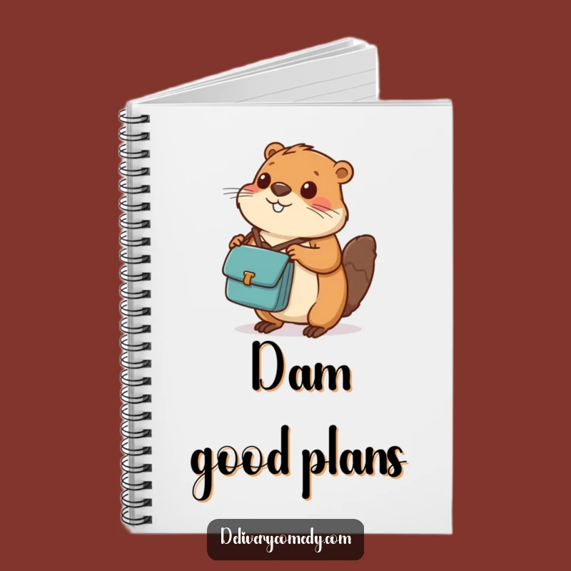 Funny Beaver Messenger Bag Notebook: Organize Your Thoughts with Diligence